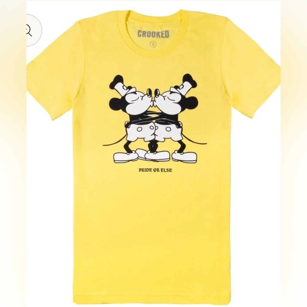 Crooked Media Steam-Dreamboat Willie Pride T-Shirt